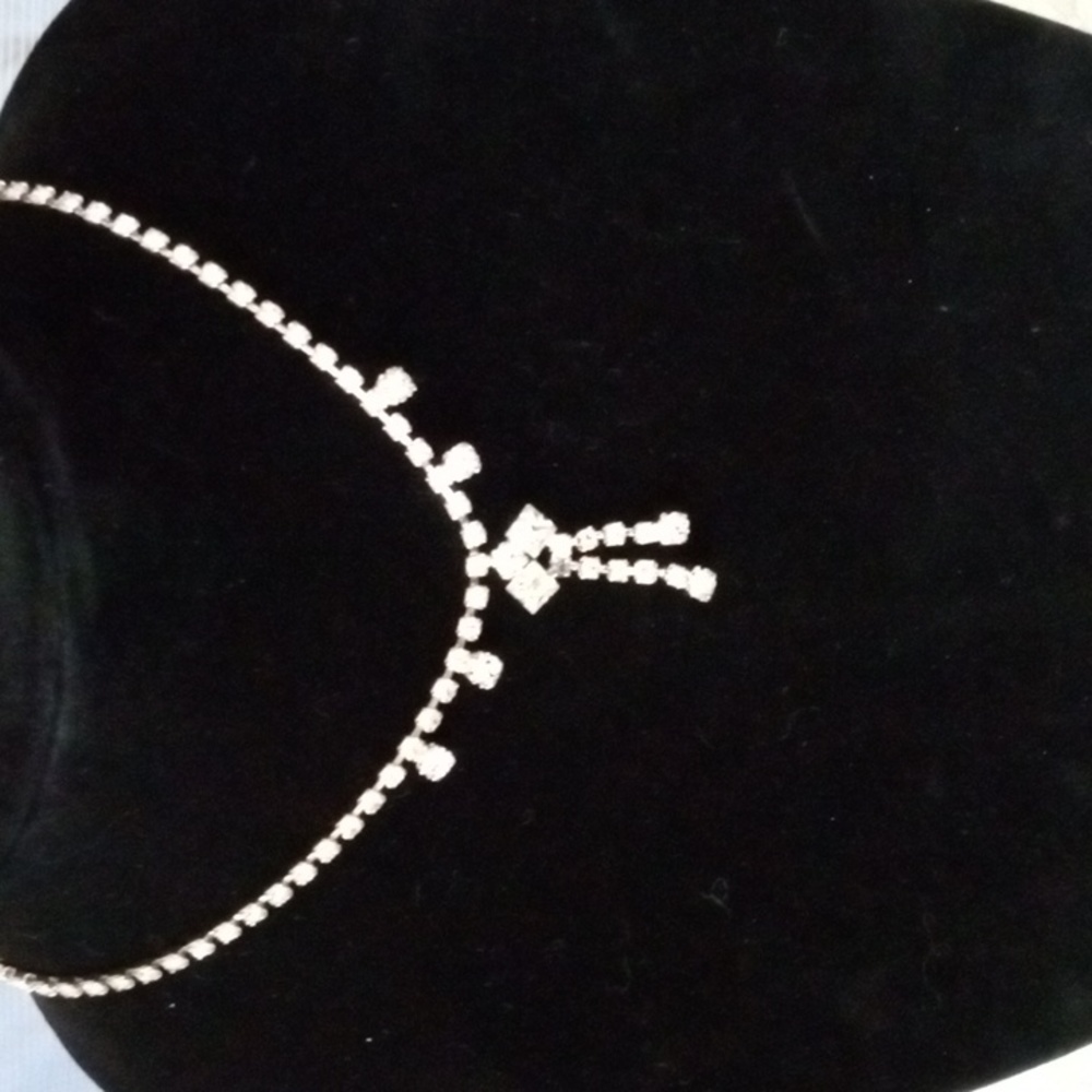 Vintage rhinestone choker
